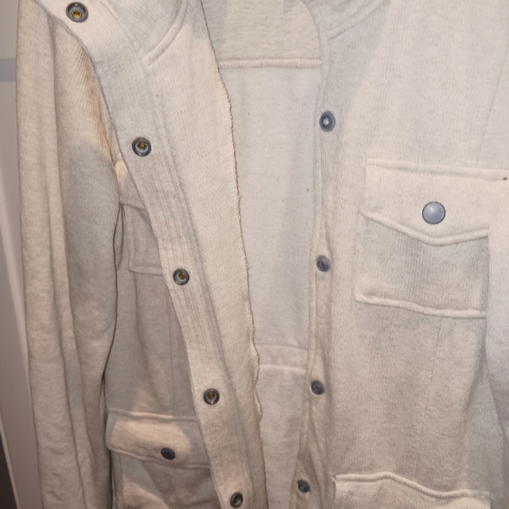 Volcom Cream Military Style Shacket - Picture 8 of 11